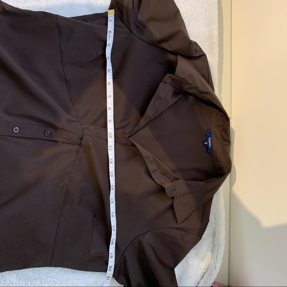 Dark Brown Pull-Over Blouse Size Large - Picture 5 of 5